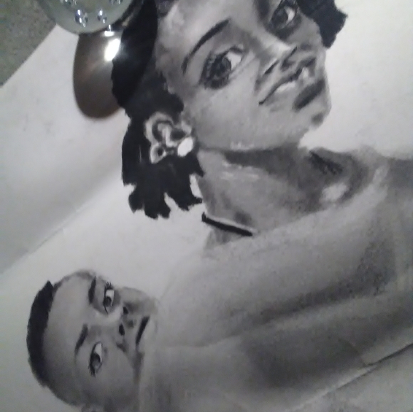 Beautiful original , vintage,hand made, African, drawings - Picture 2 of 8